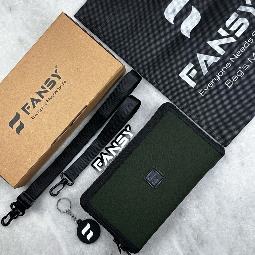 Fansy Kellan Clutch multifungsi 3 in 1 Hanging Wallet Slingbag waterproof