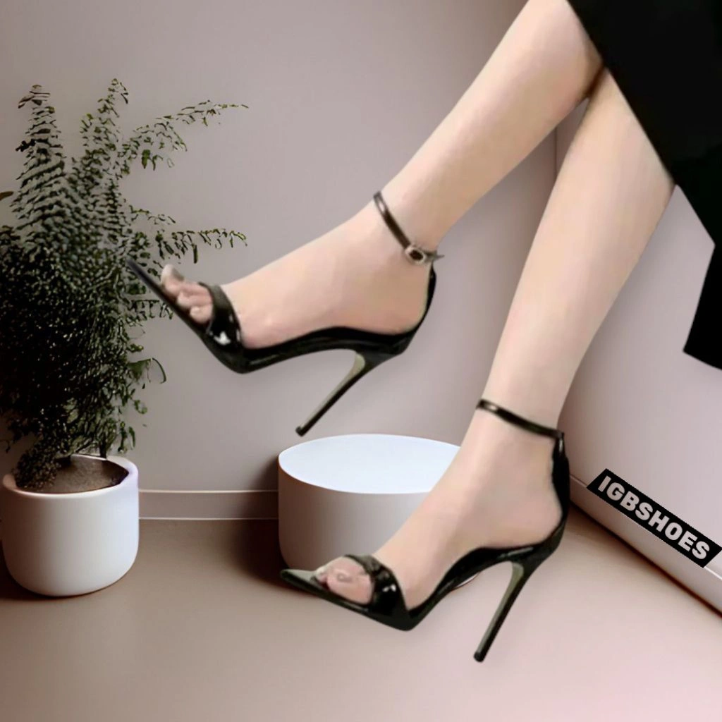 IGBSHOES_HIGH HEELS WANITA GELANG ELEGAN TINGGI 11CM SELOP TERBARU BAHAN IVANKA PREMIUM LADY TERKINI