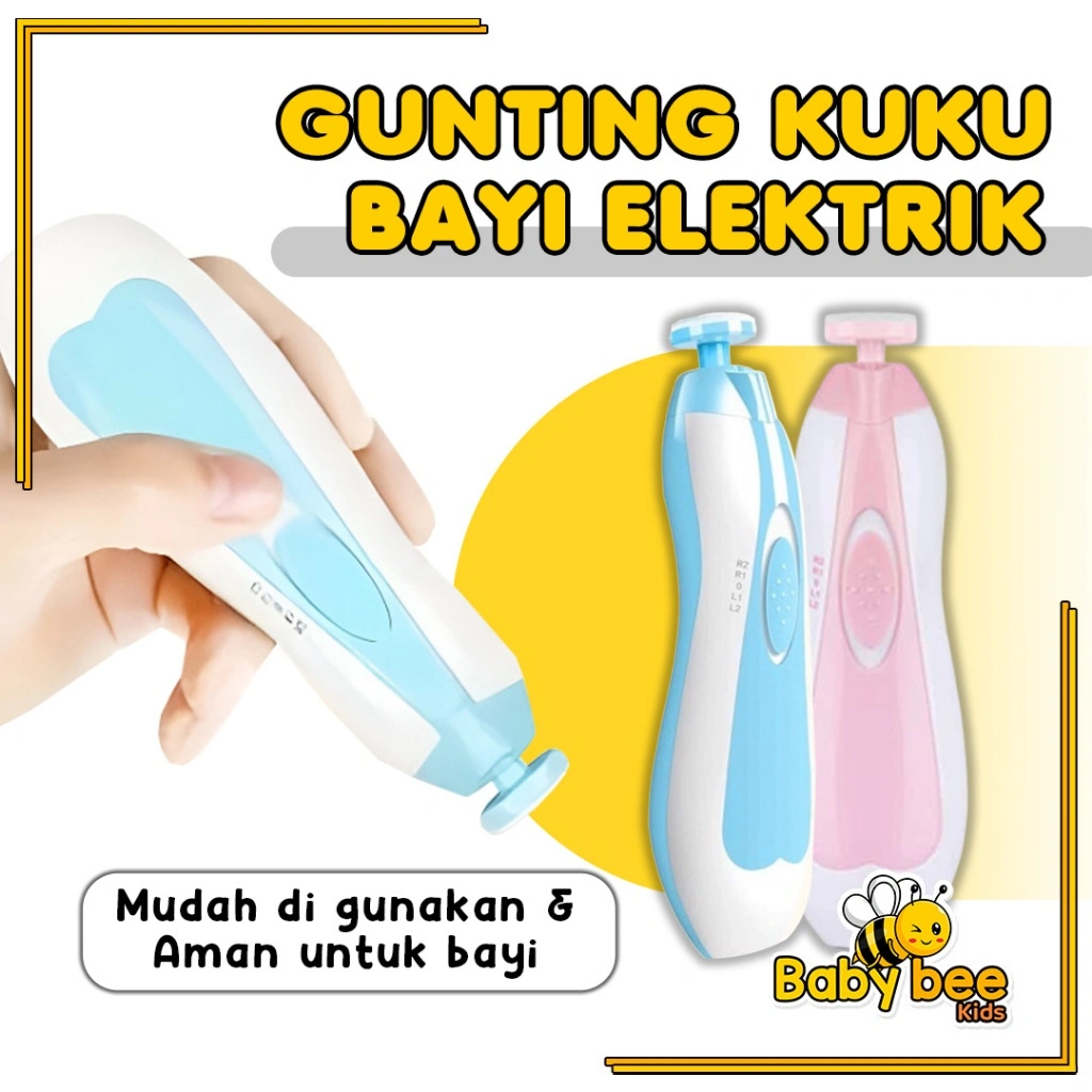 GUNTING KUKU BAYI ELEKTRIK SET Baby Care Electric Nail Trimmer Peralatan Pemotong Kuku Bayi New Born Clippers Set Tool Perlengkapan Bayi