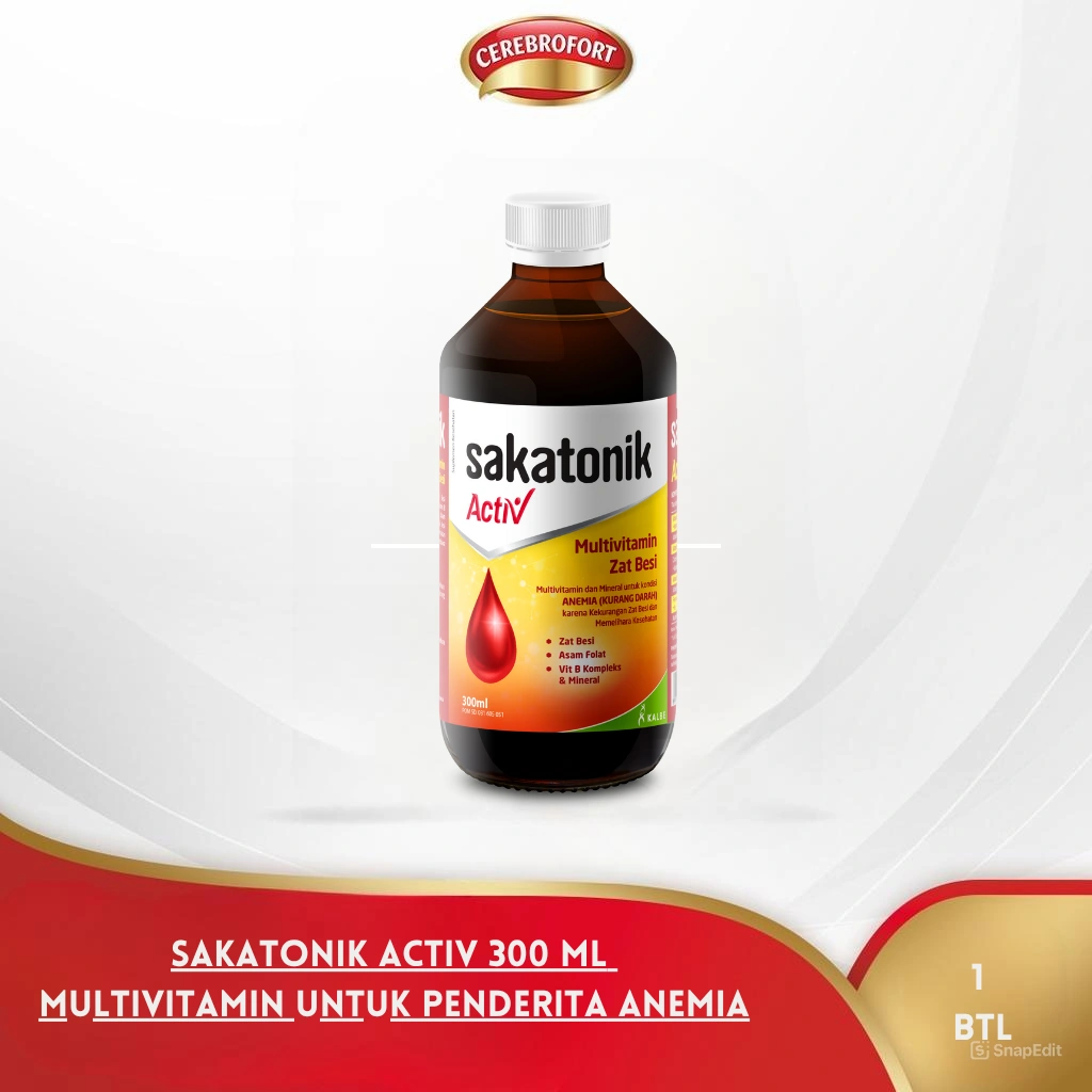 Sakatonik Activ 300 Ml - Multivitamin Untuk Penderita Anemia
