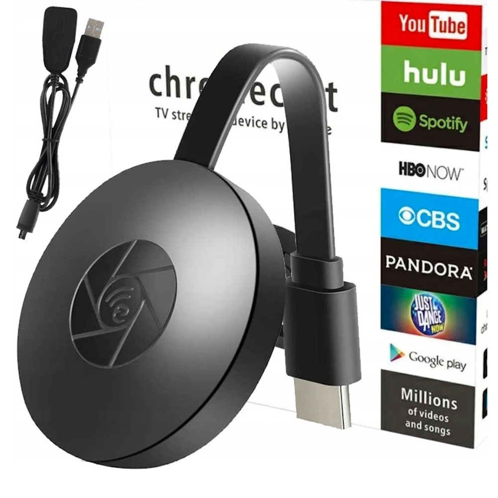 Chromecast TV Streaming Device with Google / Dongle Wifi Hdmi Smart TV