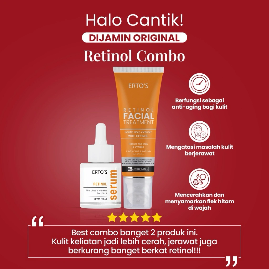 Erto's Combo Retinol /Anti Aging/meyamarkan flek