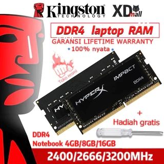Cuci Sale-Kingston HyperX SODIMM Laptop RAM DDR4 2400 2666 3200MHZ 4GB/8GB/16GB memory for notebook