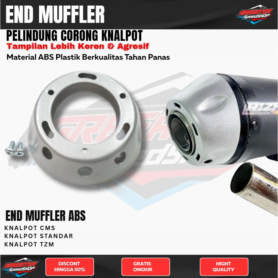 End Muffler Corong Knalpot Tsukigi Vario 125 Vario 150 PCX Universal Free Baut UNIVERSAL ALL MOTOR