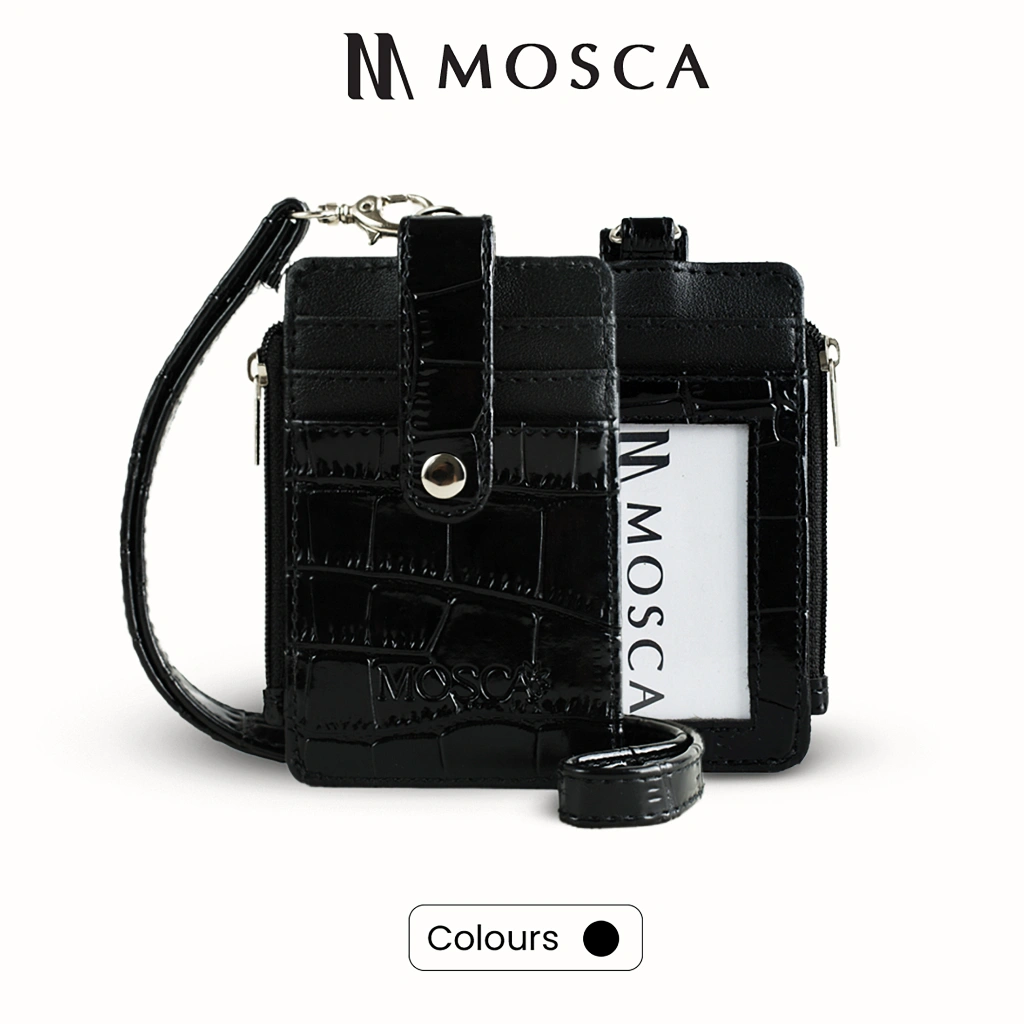 Dompet Kartu & uang Wanita Tali Leher Lanyard 6 Slot (Foxy By Mosca)