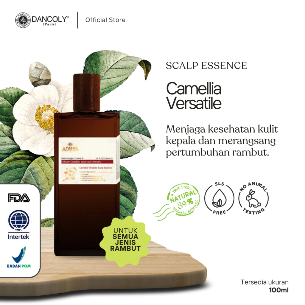 Dancoly Camellia Versatile Scalp Essence (Leave-in)  100 ml | Perawatan Kulit Kepala Untuk Semua Jenis Tipe Rambut