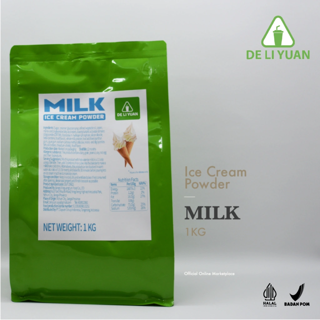 BANTING HARGA !! DE LI YUAN Ice Cream Powder | Soft Serve | Creamy | Lembut