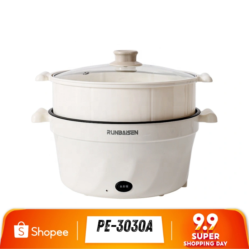 Kiseki Panci Listrik KIS-PE3030 Panci Listrik Multifungsi Electric Cooker