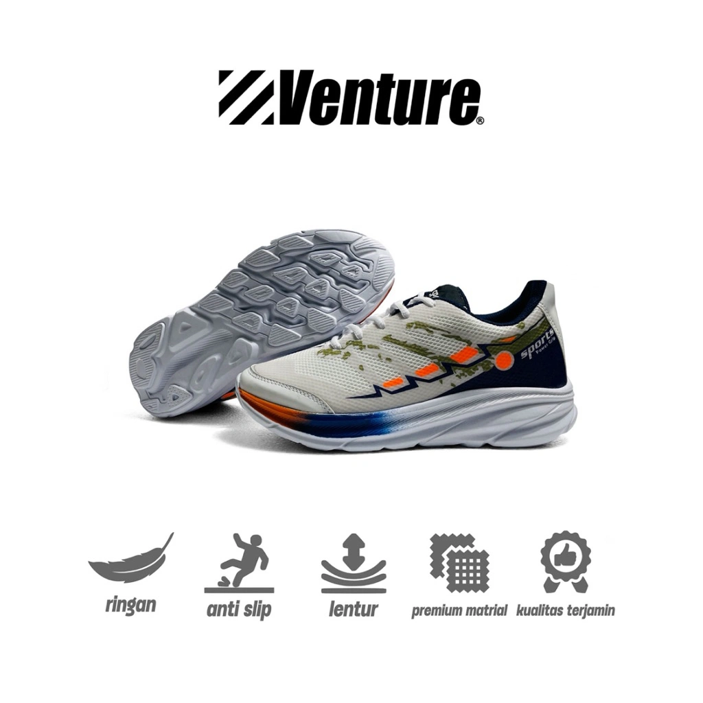 VENTURE SPORT RUNNING TRAIL RUN WHITE NAVY