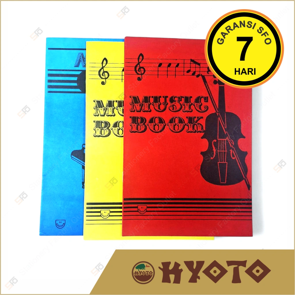 Buku Musik isi 10 lembar - Partitur Not Balok