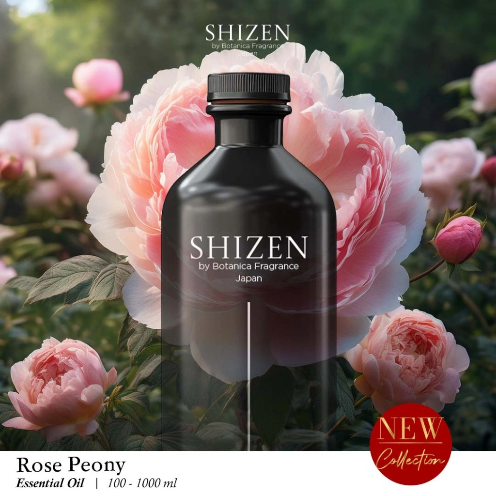 Rose Peony Fragrance Oil Shizen Refill / Isi Ulang Fragrance Diffuser Mesin Aromatherapy
