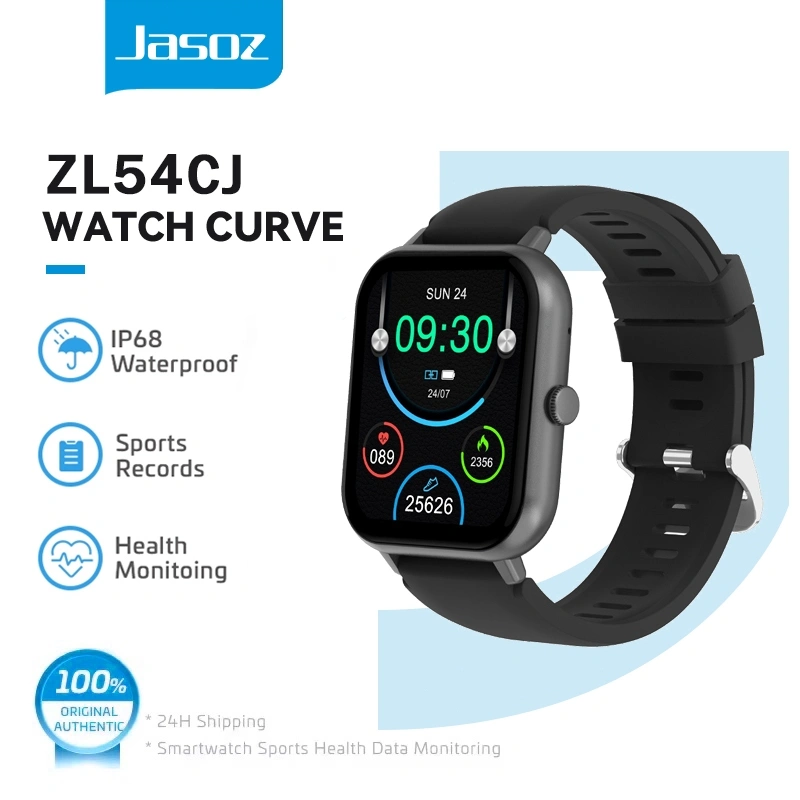Jasoz B56 Smart Watch 1.83-inch Full Screen IP67 Waterproof Jam Running Pria Pace Health Monitoring Bluetooth Call Fitness Tracker Smartwatch