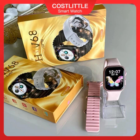 ORI IWO Serise 8 HW68 mini Smart Watch 1.75 inch jam pintar wanita Bluetooth Call Voice intercom watchface Album SOS alarm Sport fitness Smartwatch PK HW67 HW12 H11 HK9 PRO MAX