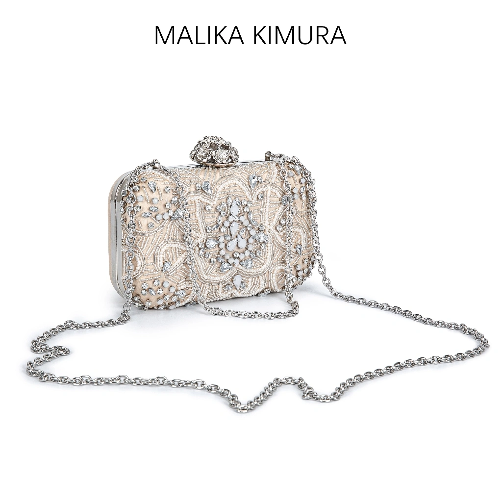 MALIKA KIMURA - Clutch pesta fashion / Tas cantik kondangan / Tas rantai bag / Clutch original branded / Evening Dress Bag#873