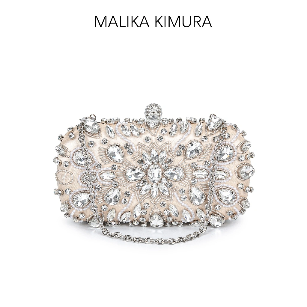 MALIKA KIMURA - Tas rantai fashion bag / Clutch pesta bag / Evening dress bag / Tas pesta wanita glitter kondangan mewah / Box make up tas kosmetik#876