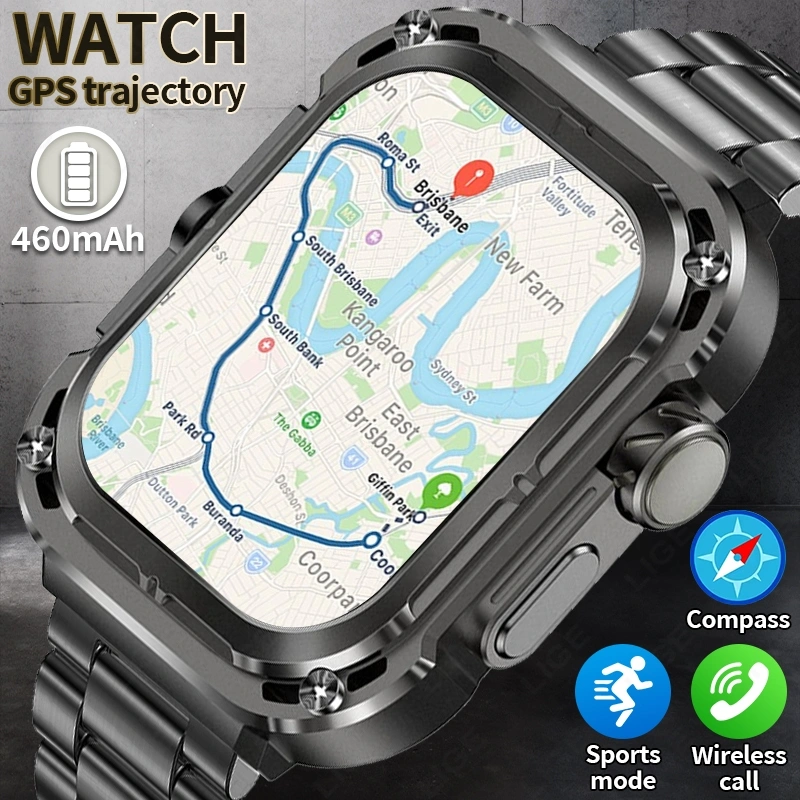 Jam Tangan Pintar LIGE Z85MAX Asli Tahan Air Pelacak Kebugaran GPS Jam Tangan Multi-olahraga NFC+3 Tali