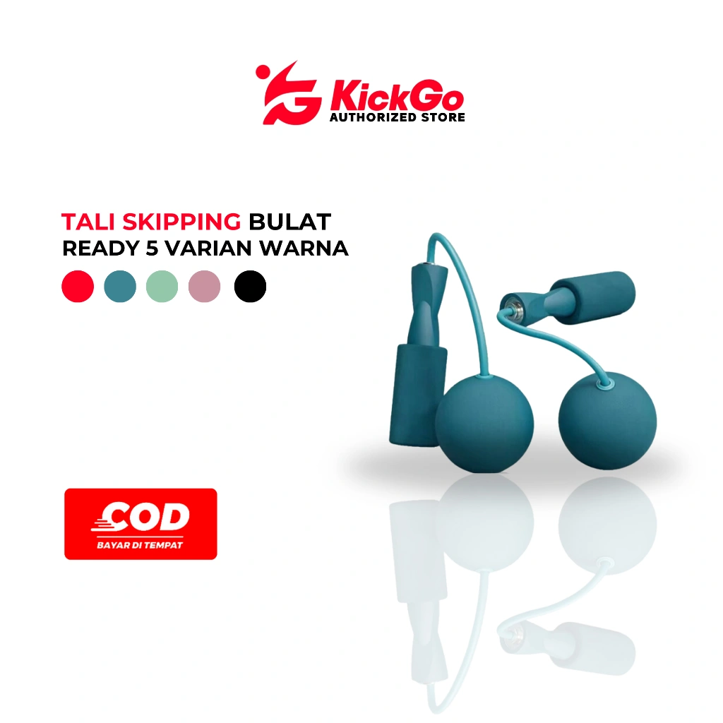 KickGo Tali Lompat Skipping Rope Bola Alat Olahraga Loncat Pembakar Lemak
