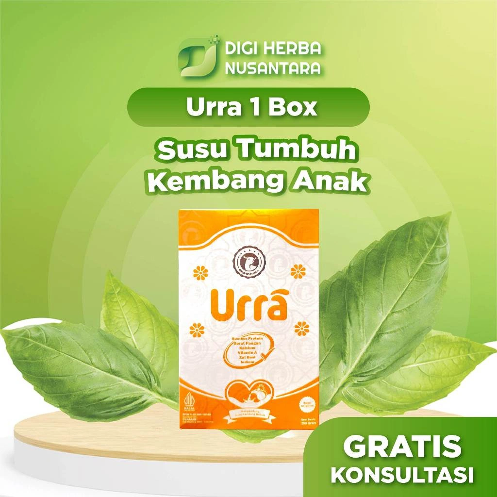 Susu URRA - Susu Kambing Saneen Untuk Penambah Berat Badan & Tinggi Badan Anak - 1 Box