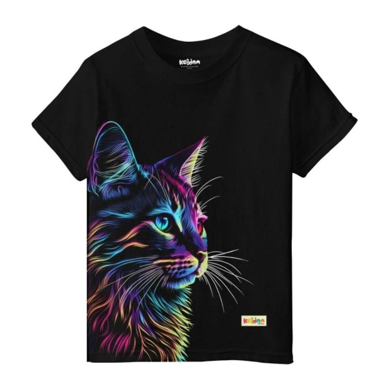 stelan Baju kaos anak animal cartoon  kekinian lucu cotton premium usia 2-12 tahun