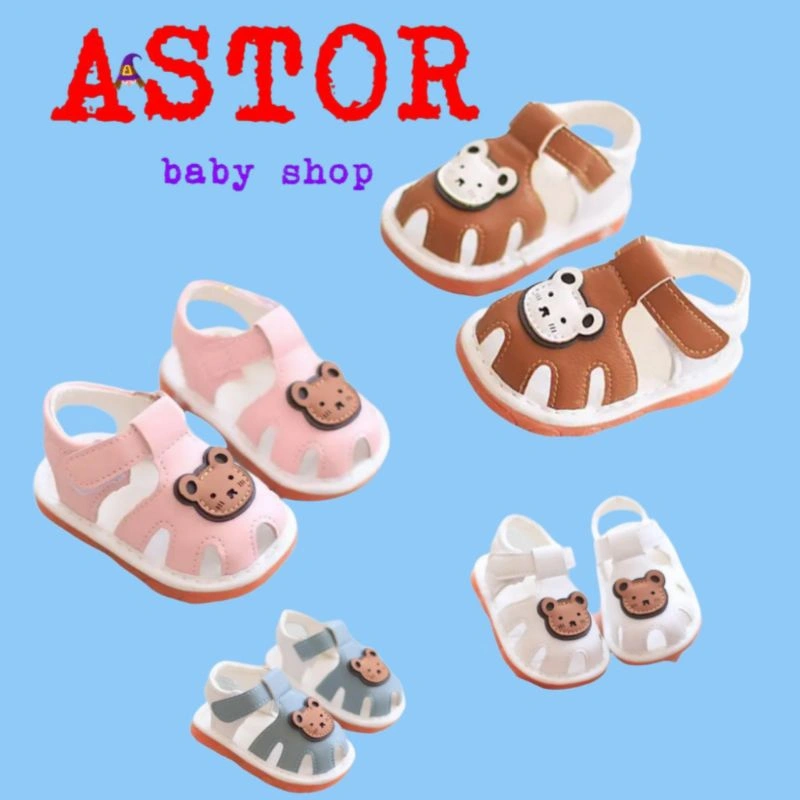 sepatu sandal anak BEAR laki.perempuan bunyi citcit  untuk usia anak 1-3thn