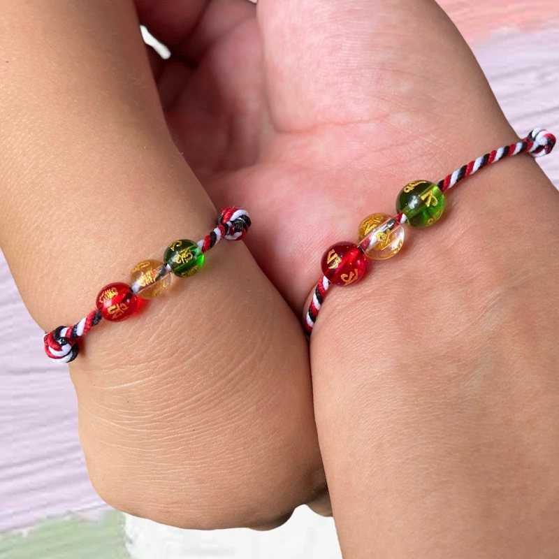 [2pcs] Gelang Tridatu Tiga Tibet Ibu & Bayi Couple Tali Premium