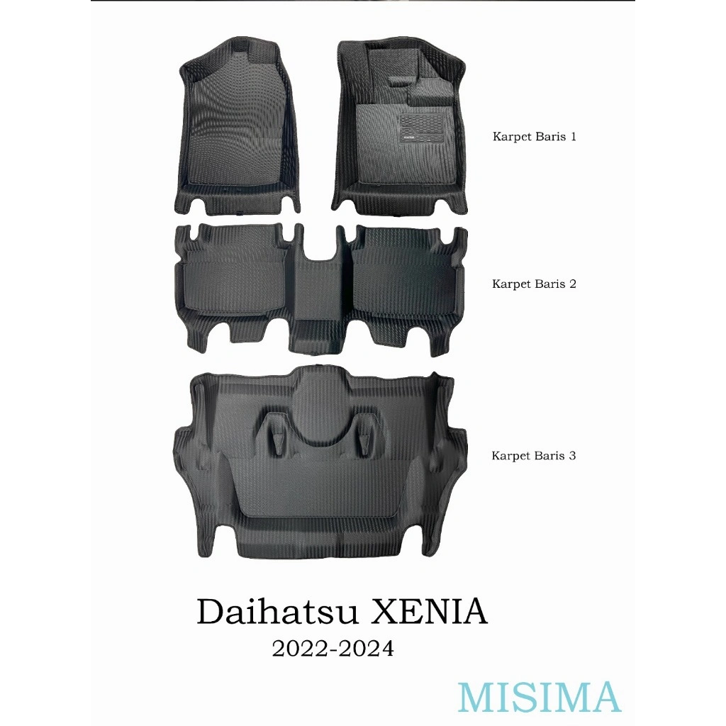 MISIMA Karpet 5D / Car Mats 5D All New Xenia 2022 - 2025 Premium Quality