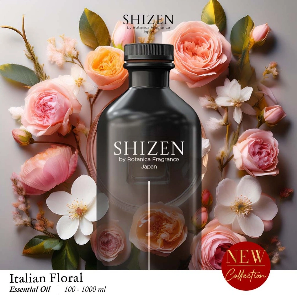 Italian Floral Fragrance Oil Shizen Refill / Isi Ulang Fragrance Diffuser Mesin Aromatherapy