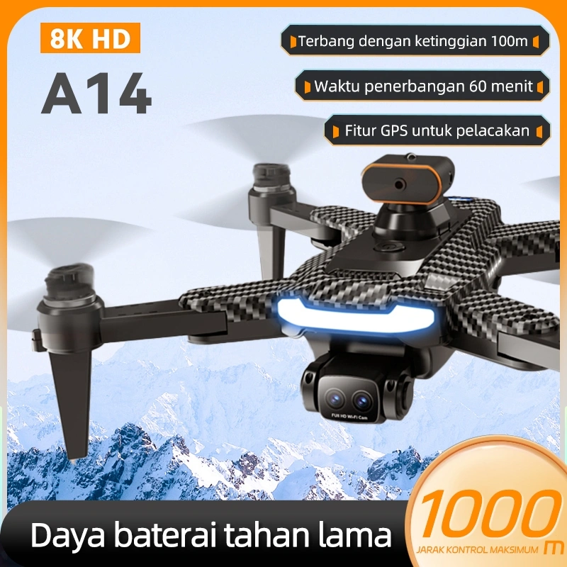 A14 Drone kamera jarak jauh fotografi udara profesional murah dual camera drone premium laki-laki pria ulang tahun kado hadiah