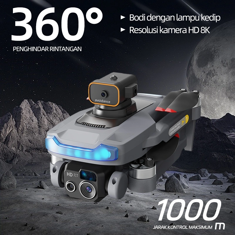 P15 Drone kamera jarak jauh fotografi udara profesional murah dual camera drone premium laki-laki pria ulang tahun kado hadiah