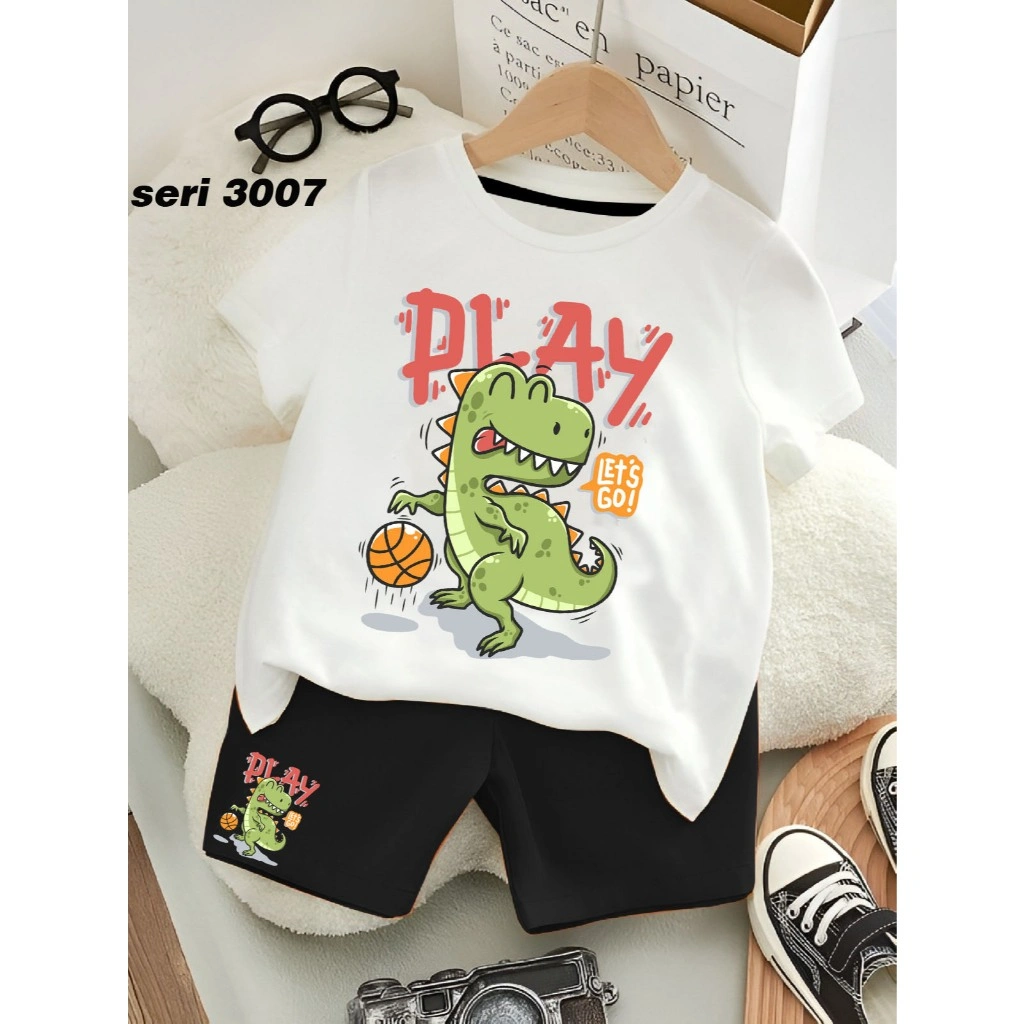 COD Setelan Anak LAKI LAKI PEREMPUAN Umur 1 Tahun Sampai 10 Tahun.PREMIUM lengan pendek