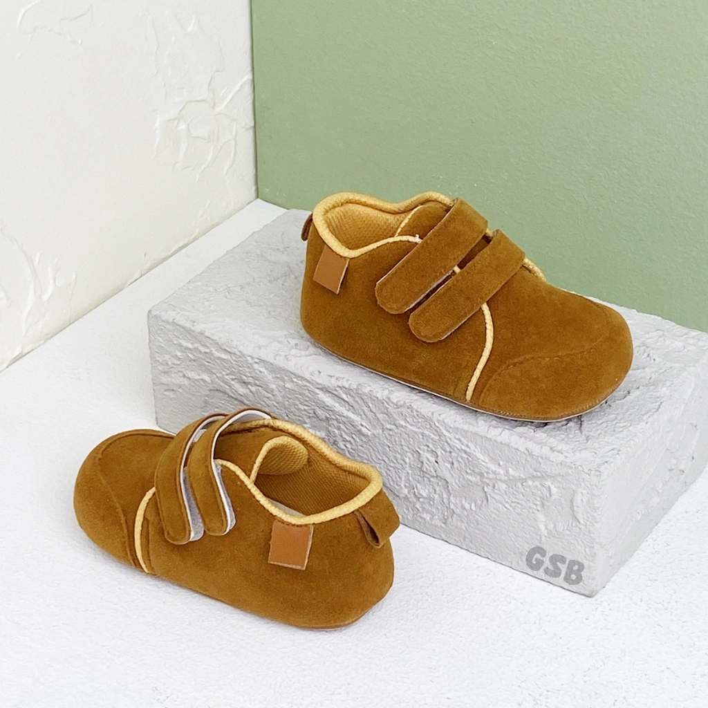 Sepatu bayi Terbaru model Suede Kemko Tan Ringan Empuk dan Lembut