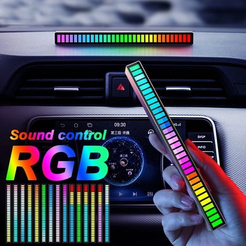COD LAMPU HIAS RGB MUSIK LED USB SPECTRUM AUDIO MUSIC STRIP LAMP BISA DI MOBIL TV MONITOR SPEAKER