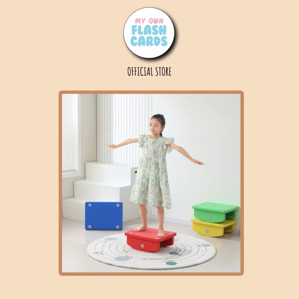 Children Activity Balance Stability Board - Fun Fitness activity challenge for kids - Mainan Motorik Anak Papan Seimbang Bahan Plastik Aman Safe and Durable Balancing