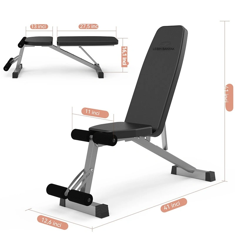 Dumbbell bench Sit Up Bench Alat Olahraga Fitness Adjustable Kursi Gym Bench press gym