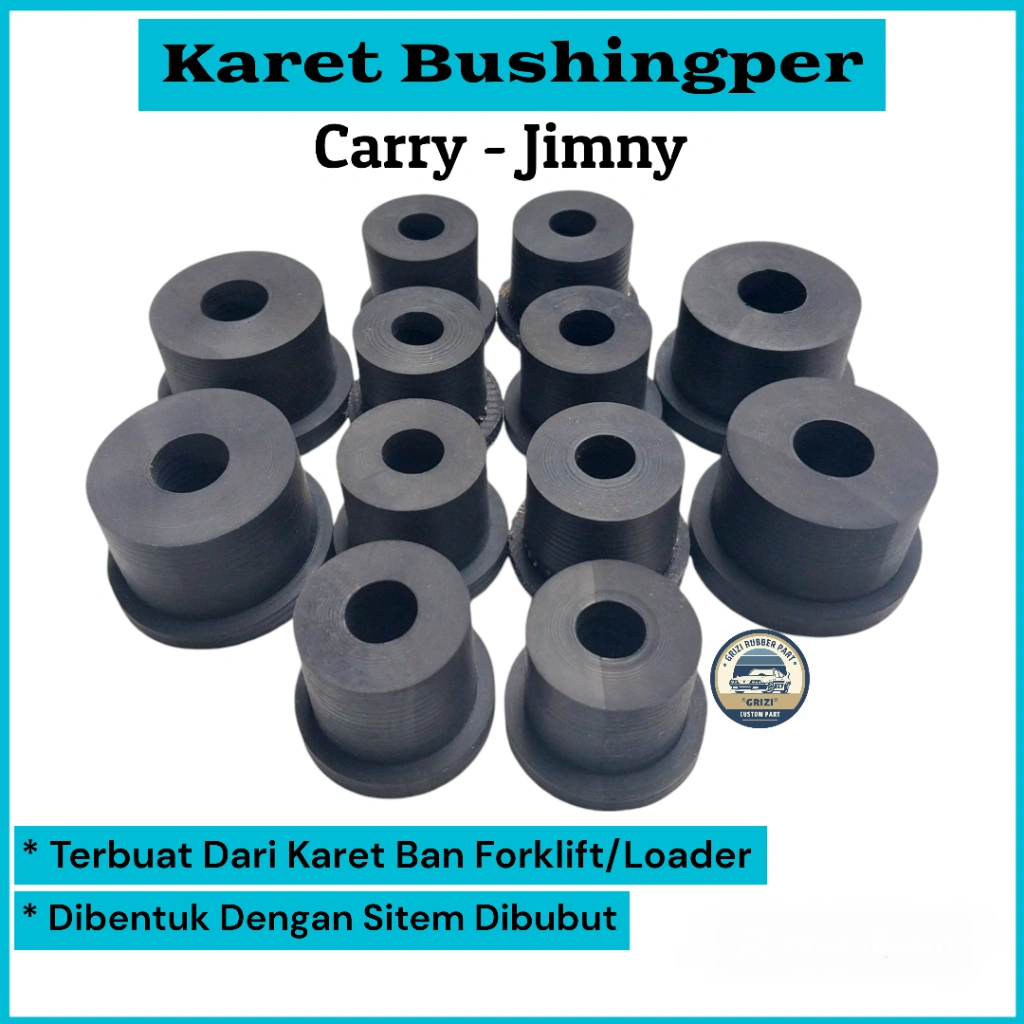 Karet Bosper Per Daun Carry Jimny 1Set(12Pcs) Bahan Ban