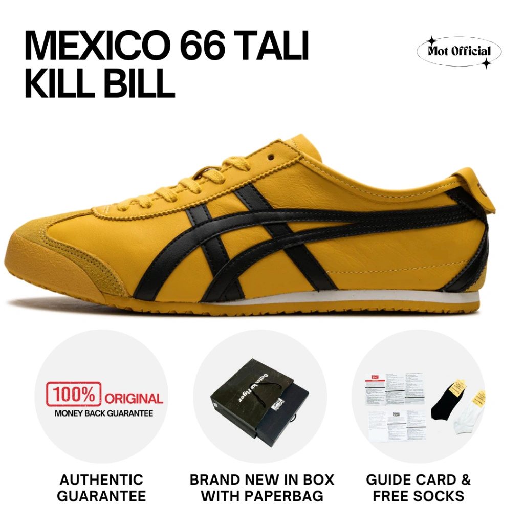 Sepatu Bertali Kill Bill Yellow List Black