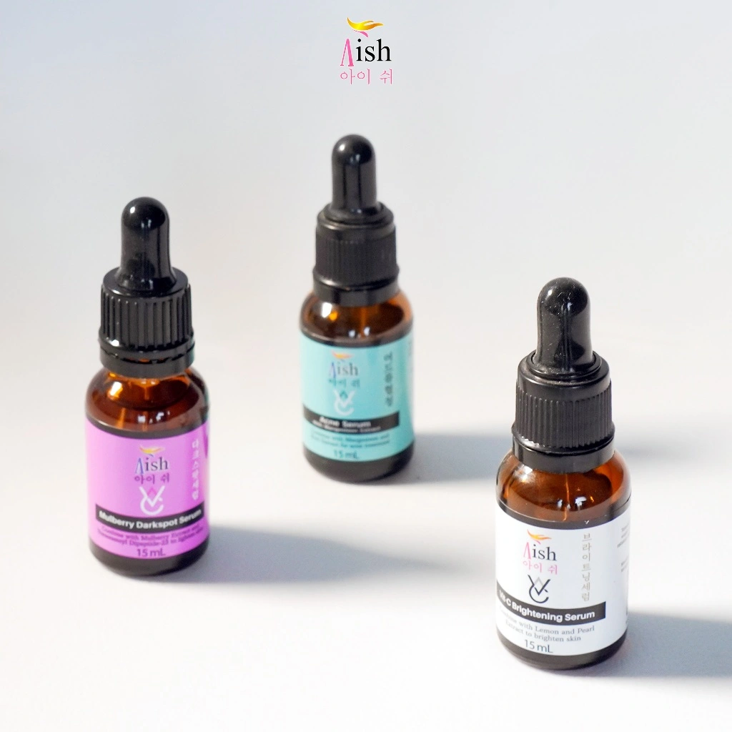 Aish Acne Serum, Brightening, dan  Darkspot Serum 15 ml