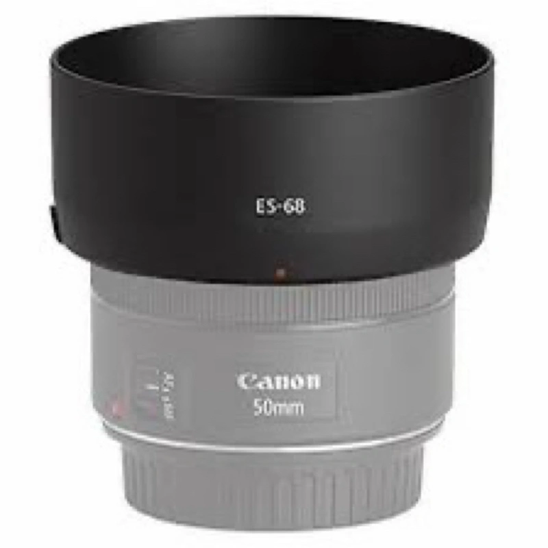 Lens Hood Tudung lensa ES68 49mm Canon Eos EF 50mm F1.8 STM Kamera DsLR