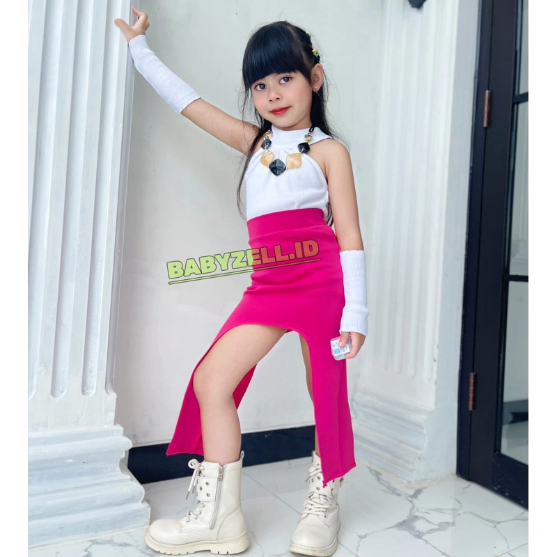 SET ANAK PEREMPUAN CATWALK COSTUM BAJU FASHION SHOW USIA 4-12th