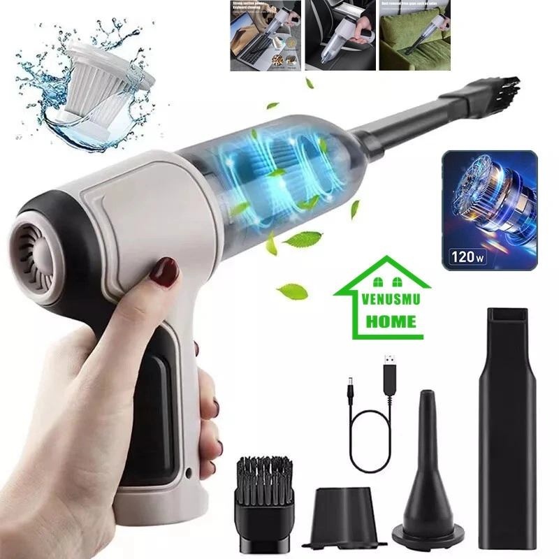 VENUSMU Vacuum Cleaner Nirkabel Genggam Penyedot Debu Portabel Daya Tinggi Rumah Tangga Pengisap