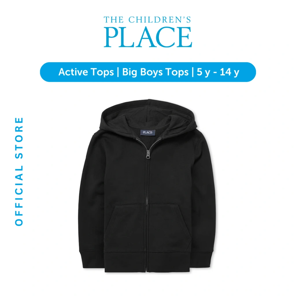 Boys Fleece Zip Up Hoodie - Jaket Anak Laki