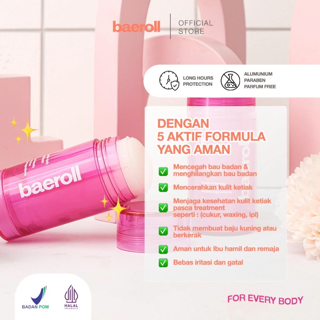 NATURAL BIKIN CERAH - Baeroll Deodorant Ramah Ibu Hamil Menyusui Natural Tahan Lama