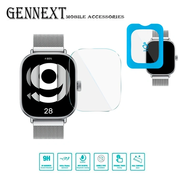 Gennext Tempered Glass Xiaomi Redmi Watch 4 5 5Lite Lite Active smartwatch iwatch anti gores Jam Tangan
