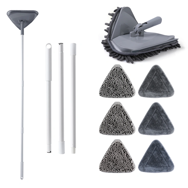 Pembersihan Multifungsi, Pembersih Mop 3-in-1 / Mop Segitiga / Menyapu, Mengelap Dinding / Penggunaan Rumah Tangga Multifungsi / Mop Tanpa Dicuci dengan Tangan Boomjoy