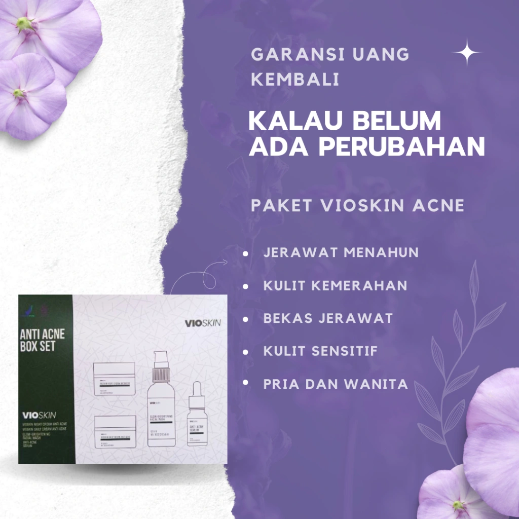 VIOSKIN SERUM OBAT PENGHILANG JERAWAT PALING AMPUH PRIA WANITA BPOM ORIGINAL PENGHILANG BEKAS JERAWAT BATU PASIR KEMERAHAN BRUNTUSAN NANAH BERNANAH KULIT SENSITIF ACNE