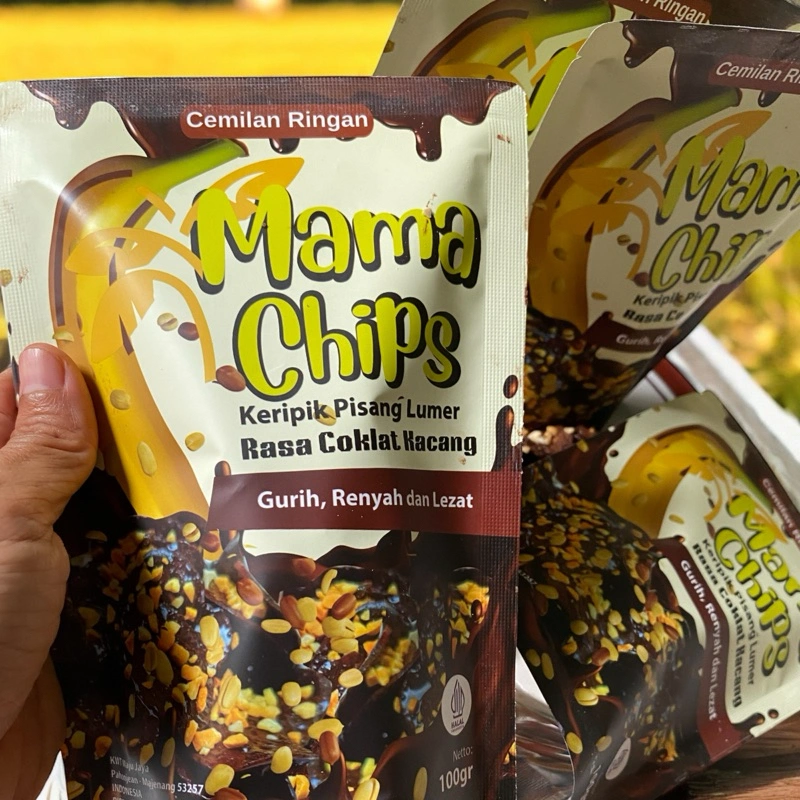 Keripik Pisang Lumer Rasa Coklat Kacang