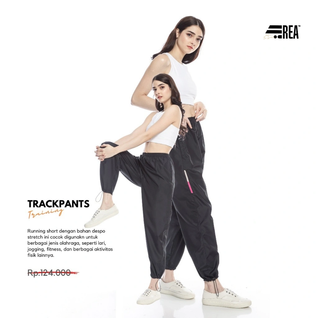 REA ACTIVEWEAR - Celana Jogging Olahraga Parasut