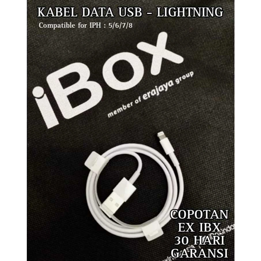 Kabeldata Iphone 5 / 6 / 7 Usb Lightning Copotan Box Hp Original 100%