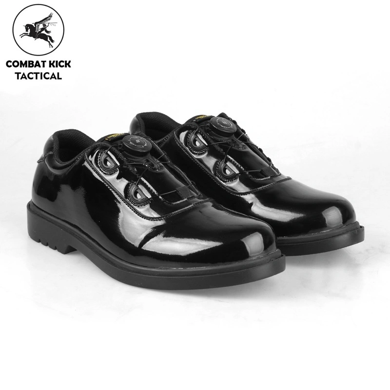 Sepatu PDH pria TNI POLRI tali putar kilap TERMURAH - COMBATKICKS
