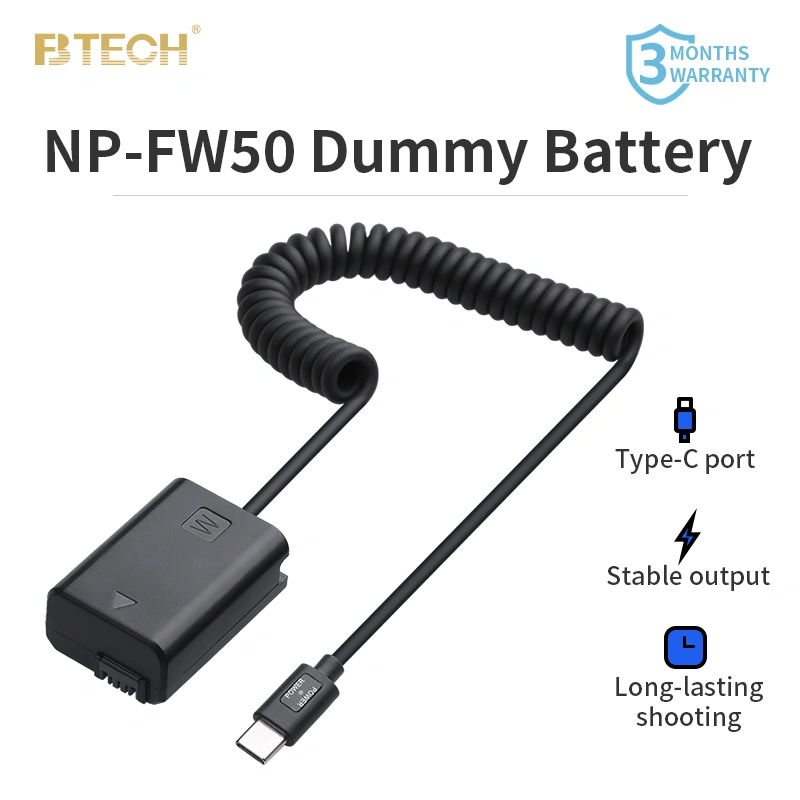 FB NP FW50 Type C Dummy Battery  for Sony A6300 ZV-E10 A7M2